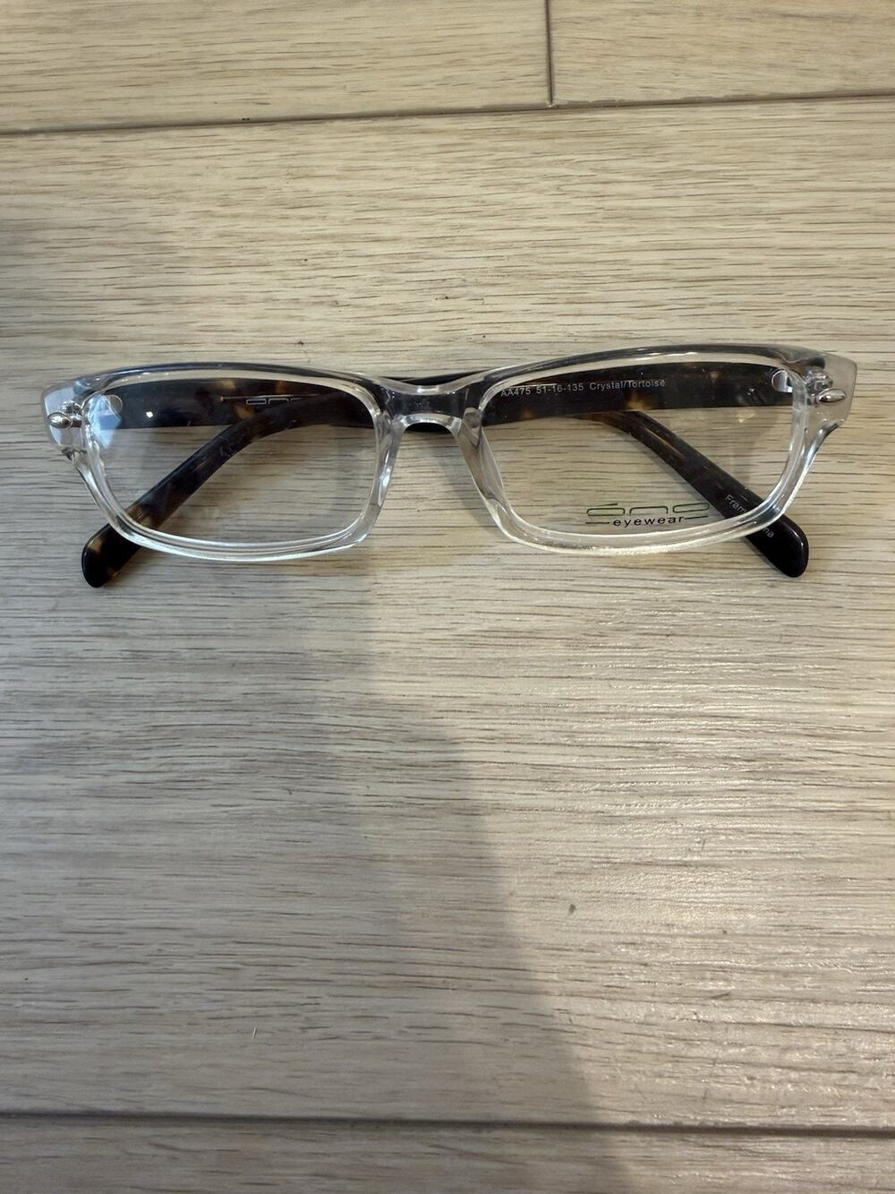 ONO EYEWEAR AA475 Clear Tortoise Mens Rectangle Eyeglasses 51-16-135 B:32